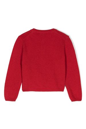 cardigan in lana rosso IL GUFO KIDS | A24GF201EM220393